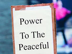 peaceful sign peaceful sign